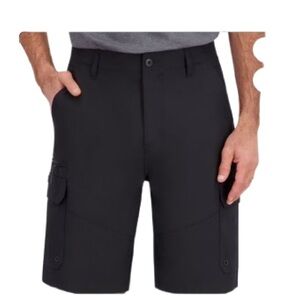 Iron Co Men's Black Hybrid Cargo Shorts Size 38